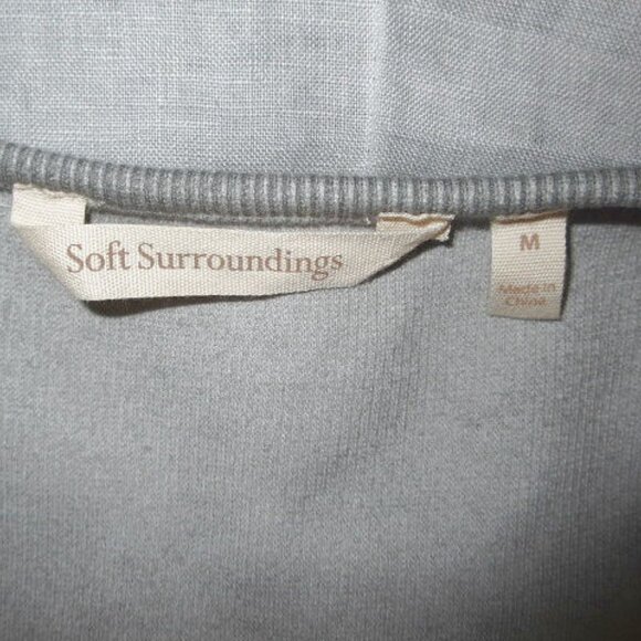 Soft Surroundings Charlene Linen Midi Dress Size M Pockets Sleeveless High Low - Picture 5 of 12